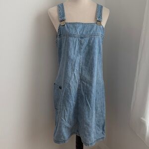 New York & Company Light Blue Denim Dress